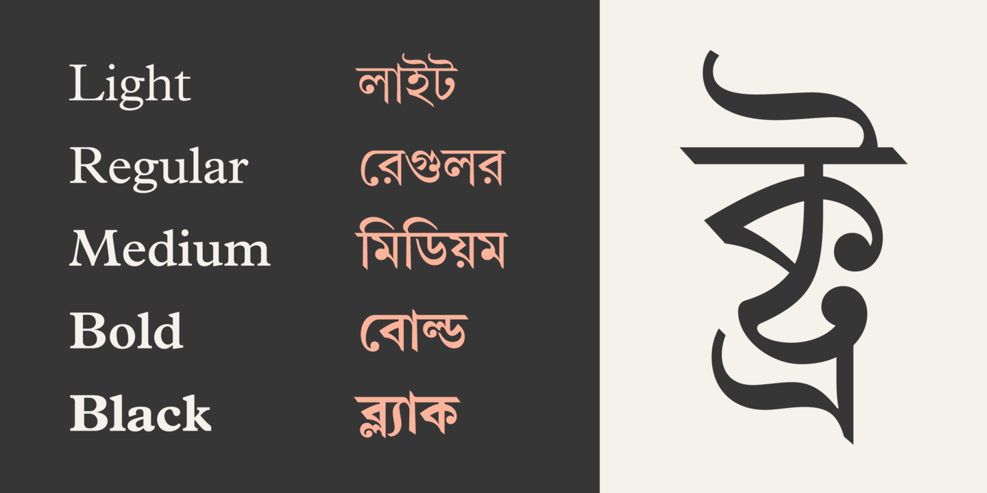 Пример шрифта Linotype Bengali #5